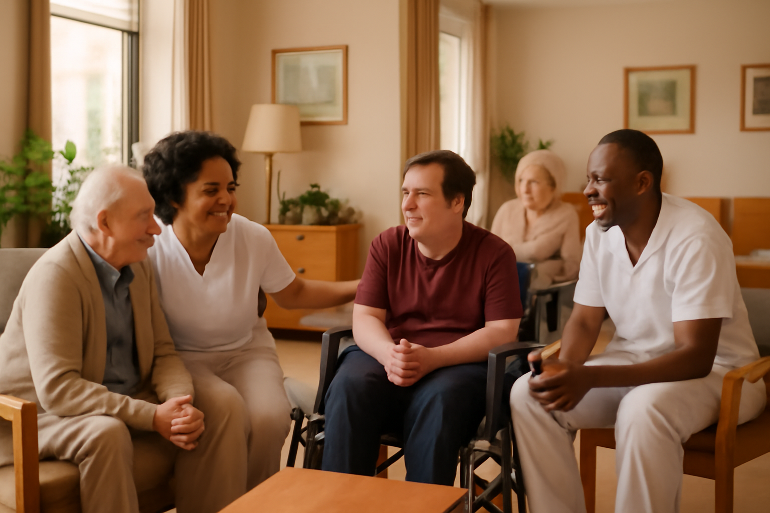 découvrez le quotidien d'une maison d'accueil spécialisée, un lieu dédié à l'accompagnement et à l'épanouissement des personnes en situation de handicap, où bienveillance et soutien sont au cœur de chaque instant.